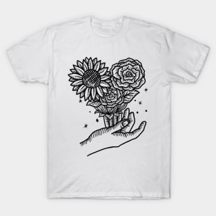 Sunflower and rose T-Shirt